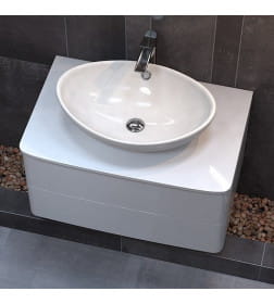 Тумба подвесная VELVEX Luna 80 2 ящика со столешницей tp.LUN.80.2Y