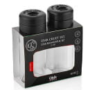 Набор для специй стеклянный "Star" (2 предмета) 245 мл (15 см) с пластмассовыми крышками C-00411 (C-00411) 