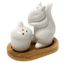 Набор для специй фарфоровый 2 предмета на деревянной подставке 2631085 (2631085) 