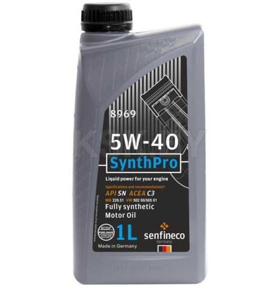 Масло моторное Senfineco SynthPro 5W-40 API SN ACEA C3 1л.