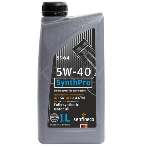 Масло моторное Senfineco SynthPro 5W-40 API SN ACEA A3/B4 1л.