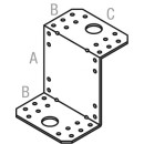 Крепежный угол Z-образный  105*55*90 мм KUZ белый цинк (SMP-16613-1) 