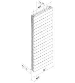 Радиатор Royal Thermo PianoForte Tower Noir Sable - 22 секц.