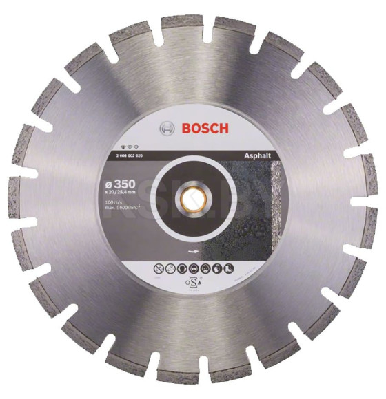 Диск алмазный 350х20/25.4 мм Standard for Asphalt BOSCH 2608602625 (2608602625) 