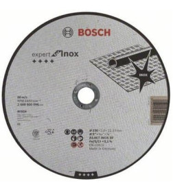 Диск отрезной по нержавеющей стали 230х2.0х22 мм BOSCH 2608600096