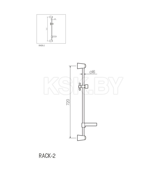 Душевая стойка РМС RACK-2 (RACK-2) 