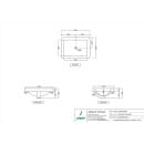 Умывальник встраиваемый jaquar 555x425x195мм FLS-WHT-5601 (FLS-WHT-5601) 