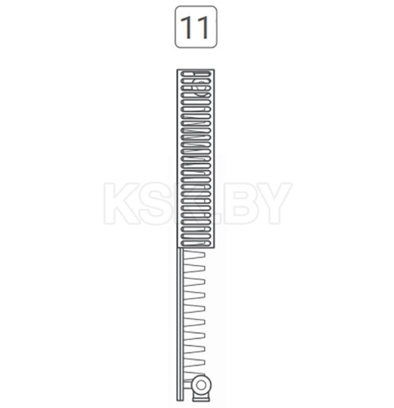 Радиатор стальной панельный Royal Thermo COMPACT (11) 500x500 бок (C11-500-500/9016) 