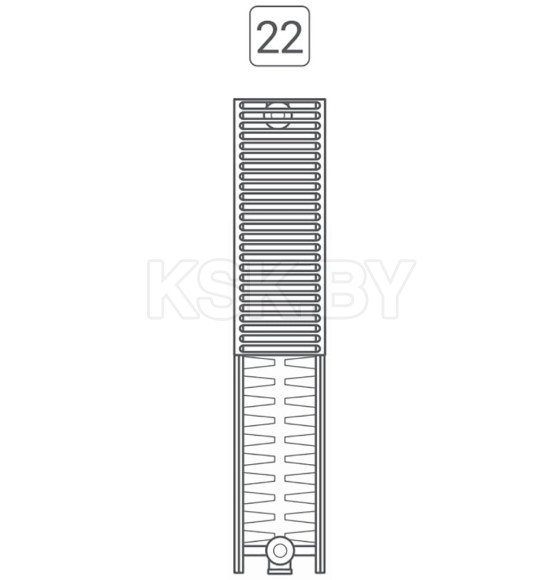 Радиатор стальной панельный Royal Thermo COMPACT (22) 500x900 бок (C22-500-900/9016) 