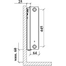 Радиатор стальной панельный Royal Thermo COMPACT (21) 500x400 бок (C21-500-400/9016) 