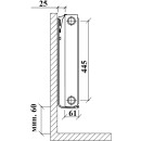 Радиатор стальной панельный Royal Thermo COMPACT (11) 500x500 бок (C11-500-500/9016) 