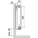 Радиатор стальной панельный Royal Thermo VENTIL COMPACT (11) 500x500 низ (VC11-500-500/9016) 