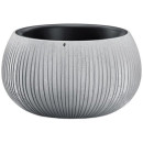 Горшок пластиковый Beton Bowl 290, серый бетон (DKB290-422U) 