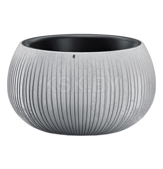 Горшок пластиковый Beton Bowl 290, серый бетон (DKB290-422U) 