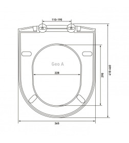 Сидение Berges дюропласт с крышкой для унитаза Geo A