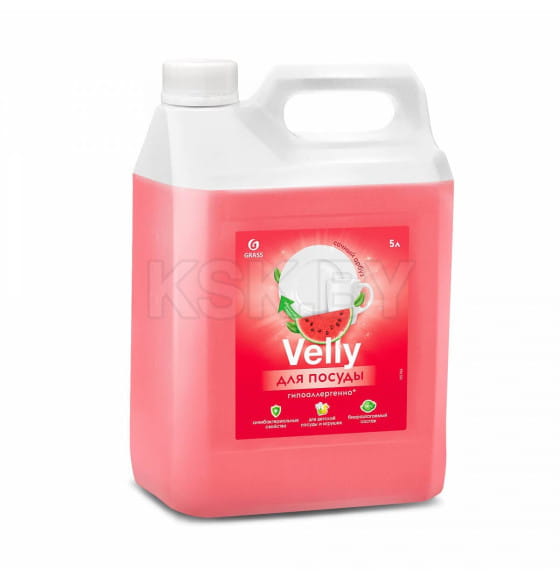 Средство для мытья посуды  «Velly Sensitive»  арбуз  (канистра 5,2 кг) (125786) 