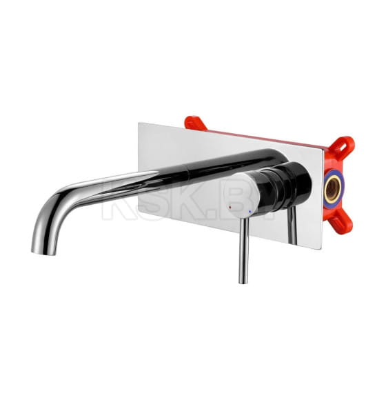 Смеситель для раковины Berges VENTAS R скрытого монтажа, совместный, хром глянцевый (076009) 