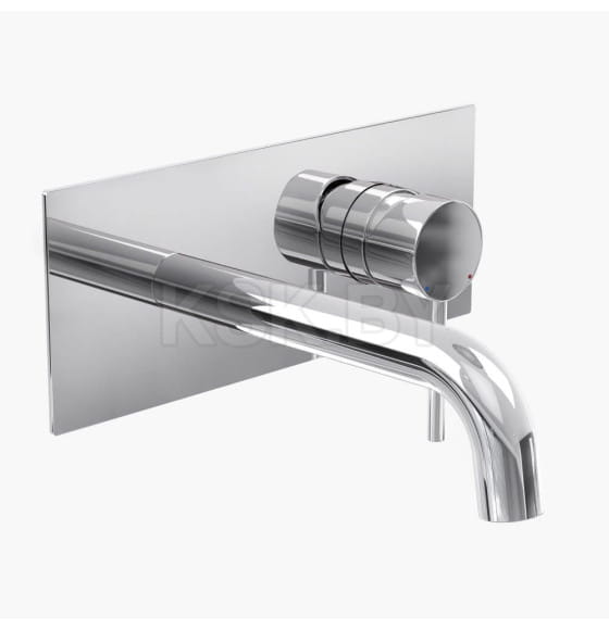 Смеситель для раковины Berges VENTAS R скрытого монтажа, совместный, хром глянцевый (076009) 