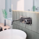 Смеситель для раковины Berges VENTAS R скрытого монтажа, совместный, хром глянцевый (076009) 