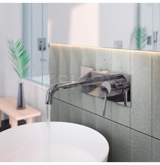 Смеситель для раковины Berges VENTAS R скрытого монтажа, совместный, хром глянцевый (076009) 