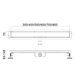 Трап для душа Haiba 700х70мм HB94700