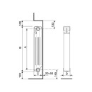 Радиатор алюминиевый Nova Florida Extrathermserir SUPER B4 500/100 WHITE  nova Florida/12с