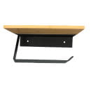 Держатель для туалетной бумаги CASPIAN черный бамбук  (90029) 