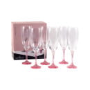 Набор бокалов для шампанского стеклянных "Magnolia optic" 210 мл (6 шт.) 40934/D5191/8/210 (40934/D5191/8/210) 