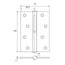 Петля Apecs 100*70-B-Steel-BLM-R