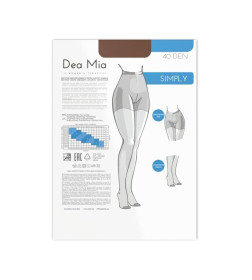 Колготки женские 1456 Брестские DEA MIA SIMPLY 40, р. 2 MOCCA