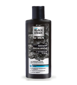 Лосьон после бритья с активным углем BLACK clean for MEN 150 мл