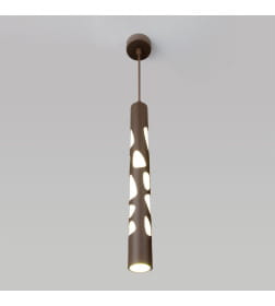 Подвесной светодиодный светильник DLR037 12W 4200K кофейный