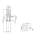 Петля для металлических дверей Apecs  150*22-B