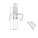 Петля для металлических дверей Apecs  160*25-B