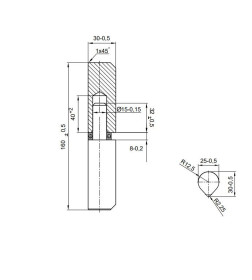 Петля для металлических дверей Apecs  160*25-B