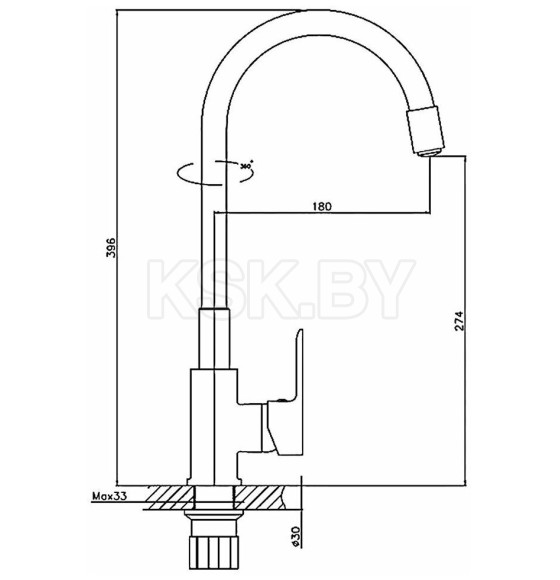 Смеситель Haiba для кухни (HB70113-7) 