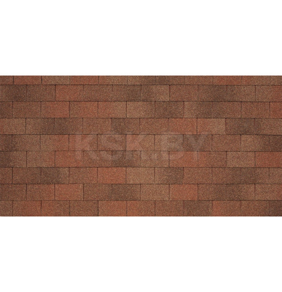 Битумная черепица TEGOLA BUSINESS PLUS RECTANGULAR Terracotta europeo 414 (Европейская терракота), (2,9м2)