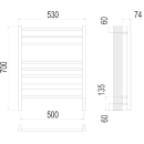 Полотенцесушитель Сицилия sensor quick touch П9 500х700 (4670078526311) 