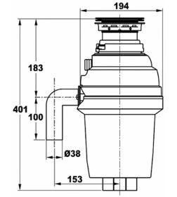 Измельчитель пищевых отходов ZORG ZR-75 D