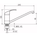 Смеситель для кухни РМС SL128-004F-25 (SL128-004F-25) 