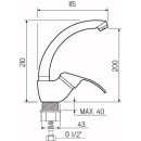 Смеситель для кухни РМС SL128-011F-1 (SL128-011F-1) 