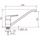 Смеситель для кухни РМС SL131-004F-25 (SL131-004F-25) 