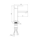 Смеситель для умывальника РМС SUS125BL-001F (SUS125BL-001F) 