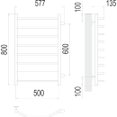 Полотенцесушитель Виктория П8 500х800 (4670078530134) 