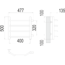 Полотенцесушитель Виктория П4 400х500 бп320 (4670078530042) 