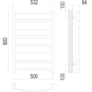 Полотенцесушитель Атланта+ П8 500х800 (4670078529992) 