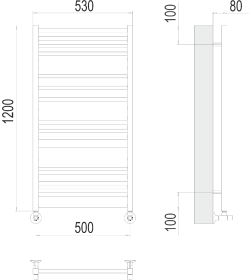 Полотенцесушитель Ватикан П18 500х1200