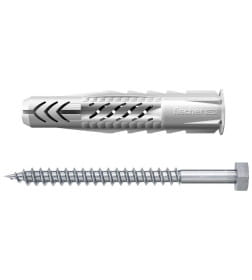 Дюбель универсальный UX 8x50 S с шурупом с шестигр. гол. (5шт упак.) Fischer