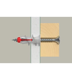 Дюбель для гипсокартона дрива DUOBLADE S с саморезом (упак. 6шт) Fischer