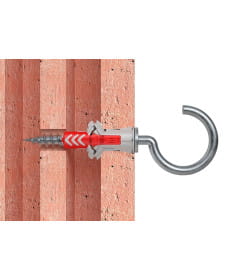 Дюбель универсальный DUOPOWER 8х40 с-образн. крюк(упак. 4шт) Fischer